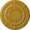 Ekena Millwork Dauphine Ceiling Medallion (Fits Canopies up to 13 1/4"), 33 7/8"OD x 1 3/8"P, Iridescent Gold CM33DAIGS - alternate 1